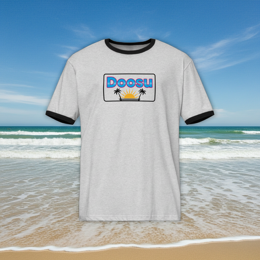 Doosu Beach 2 Unisex ringer t-shirt