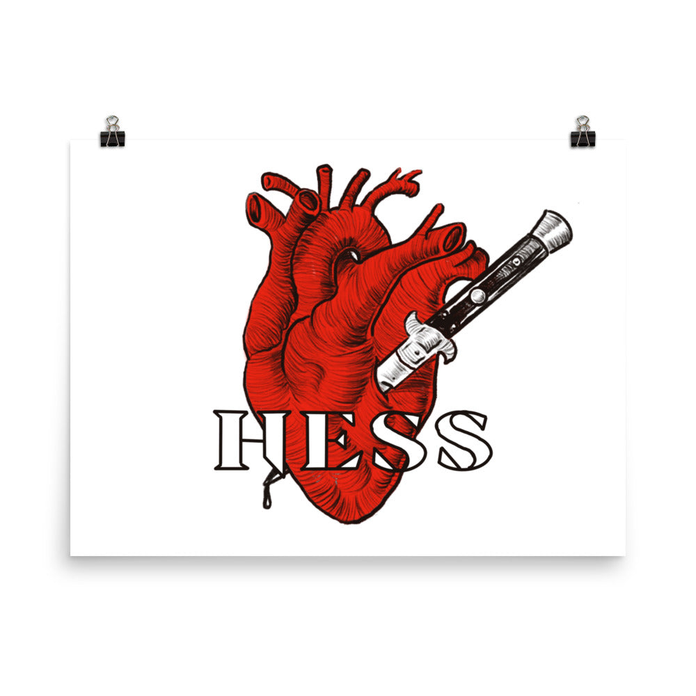 Hess Switchblade Heart Poster Design-Ian Messerli